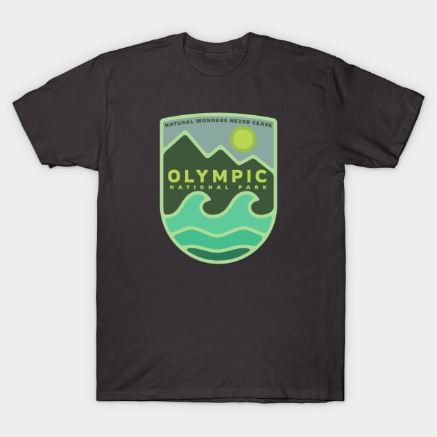 Olympic National Park- Natural Wonders Never Cease T-Shirt by Spatium Natura